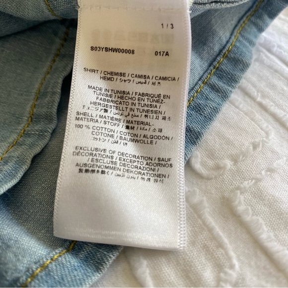 Bonpoint SUMMER 2023 BABY BOY'S LOOK DENIM SHIRT - Picture 5 of 5